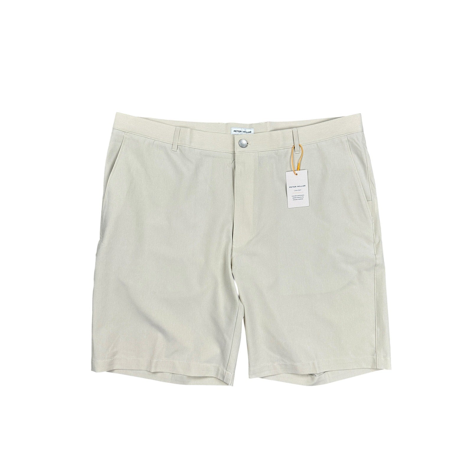 Peter Millar Shackleford Classic Fit Performance Hybrid Short in Sand — Size 40