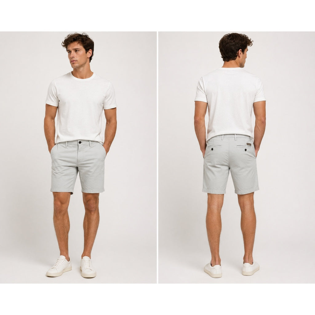 AG Adriano Goldschmied The Wanderer Slim Trouser Chino Shorts in Gray — Size 32R // Preowned