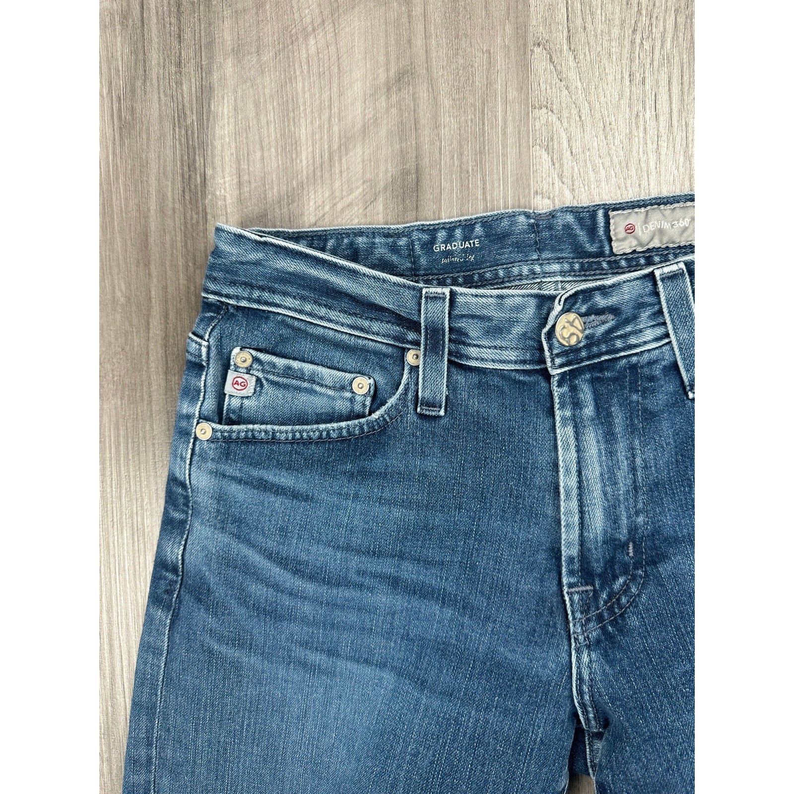 Adriano Goldschmied The Graduate Tailored Leg Denim 360 Jeans in Blue — Size 28x33 // Preowned