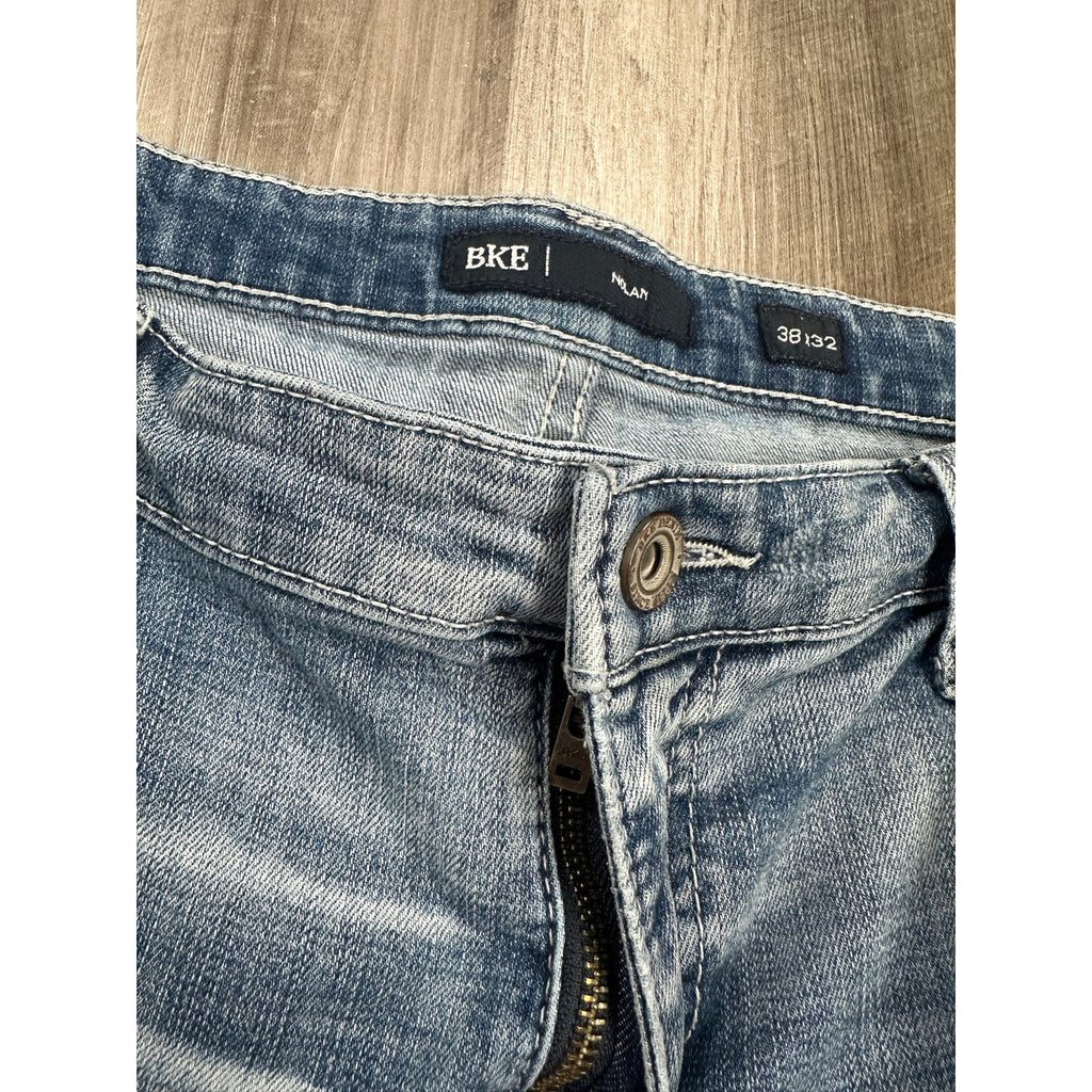 BKE Nolan Straight Leg Stretch Jean in Blue — Size 38x32 // Preowned