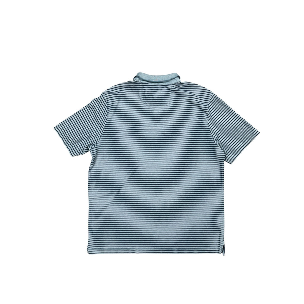 Tommy Bahama Supima Cotton Moisture Wicking Striped Pique Short Sleeve Polo — Size XL // Preowned
