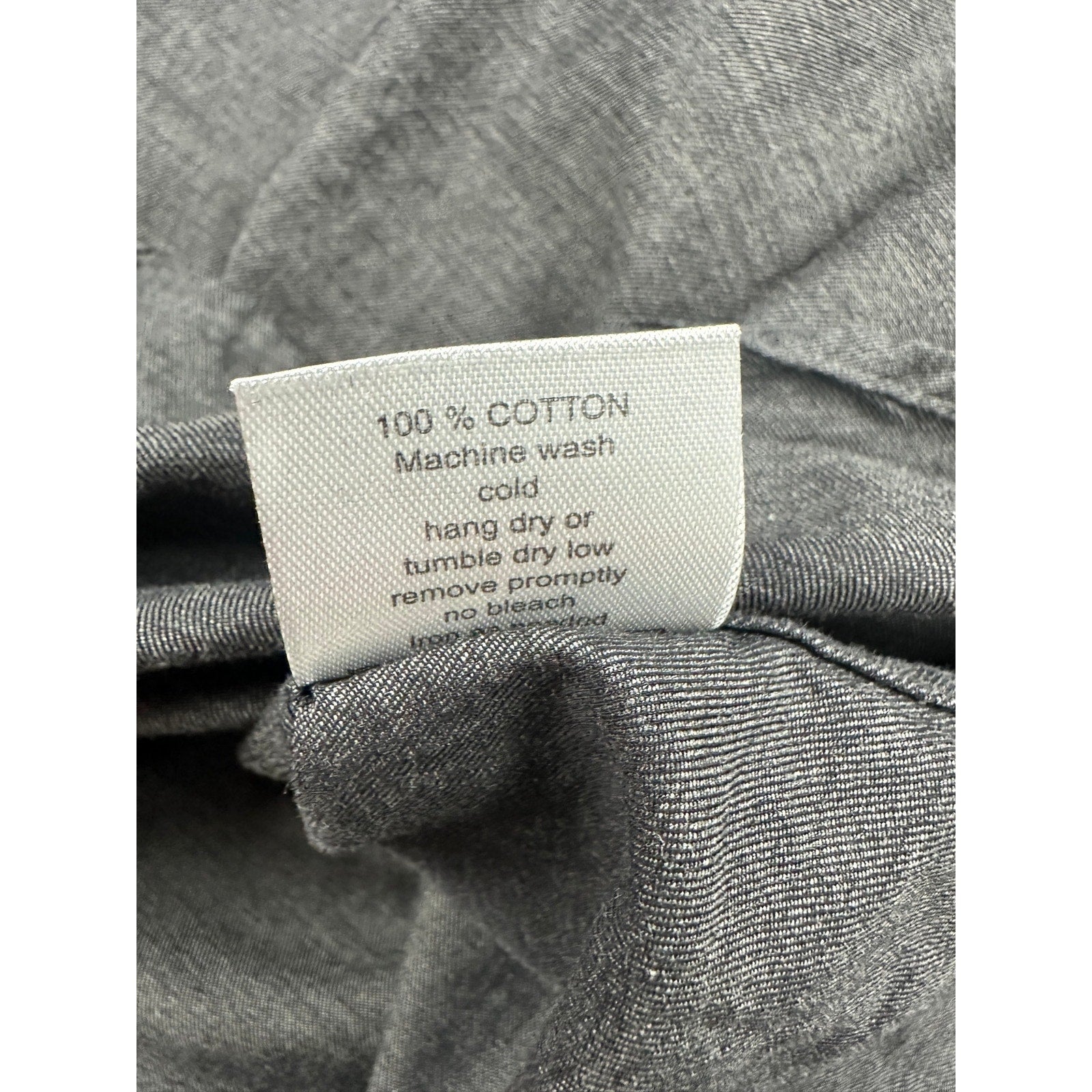 Teddy Stratford Two Pocket Organic Long Sleeve Shirt in Charcoal — Size 1 (US Small) // Preowned