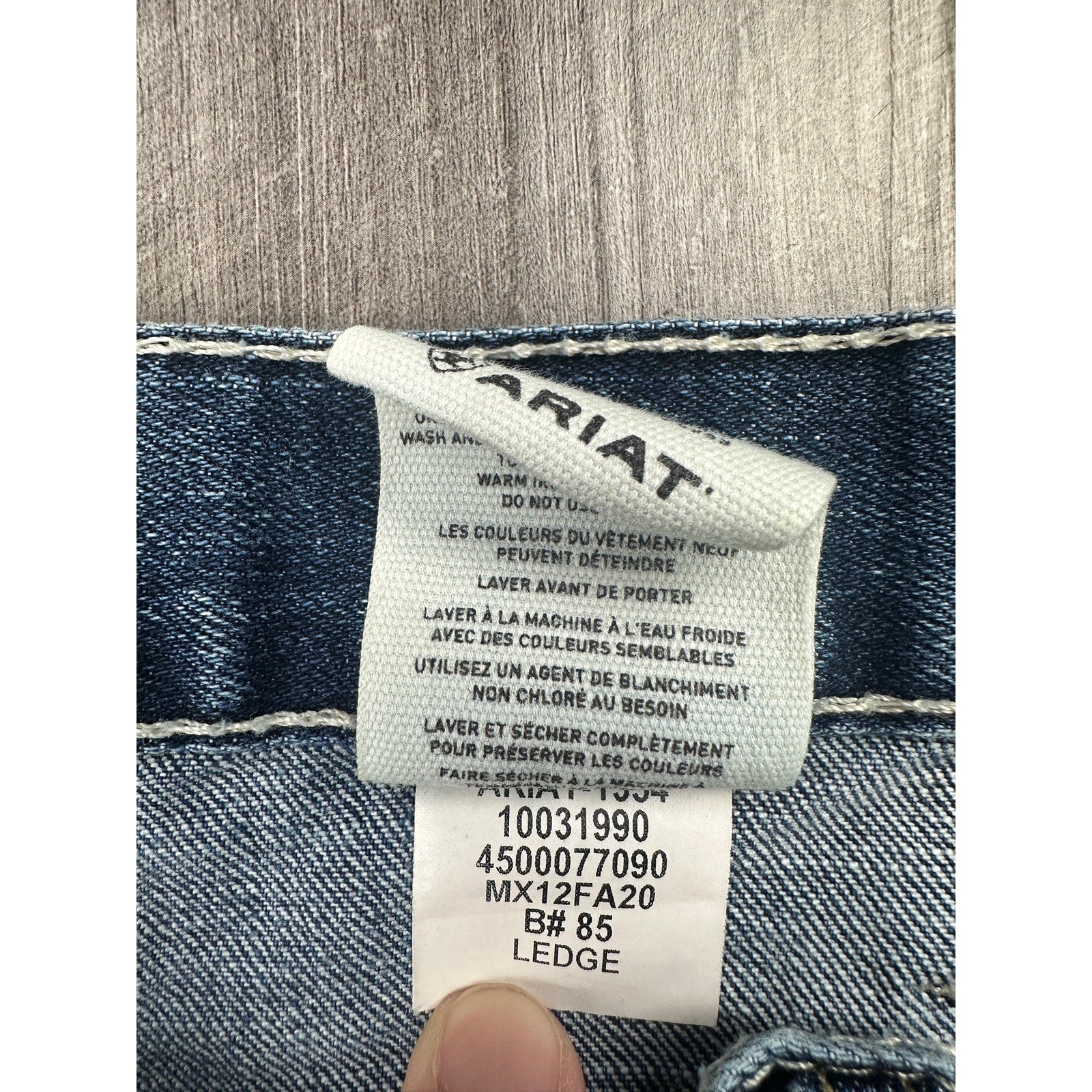 Ariat Ledge M4 Low Rise Bootcut Jeans in Blue — Size 44x32 // Preowned