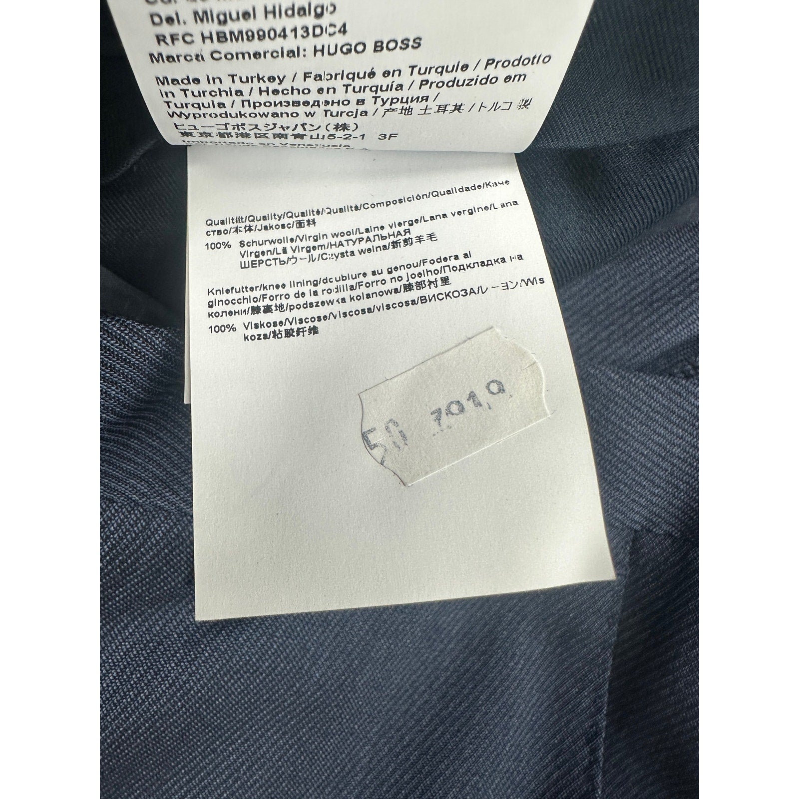 BOSS Hugo Boss Genius5 Slim Fit Wool Dress Pants in Open Blue, Navy — Size 34R