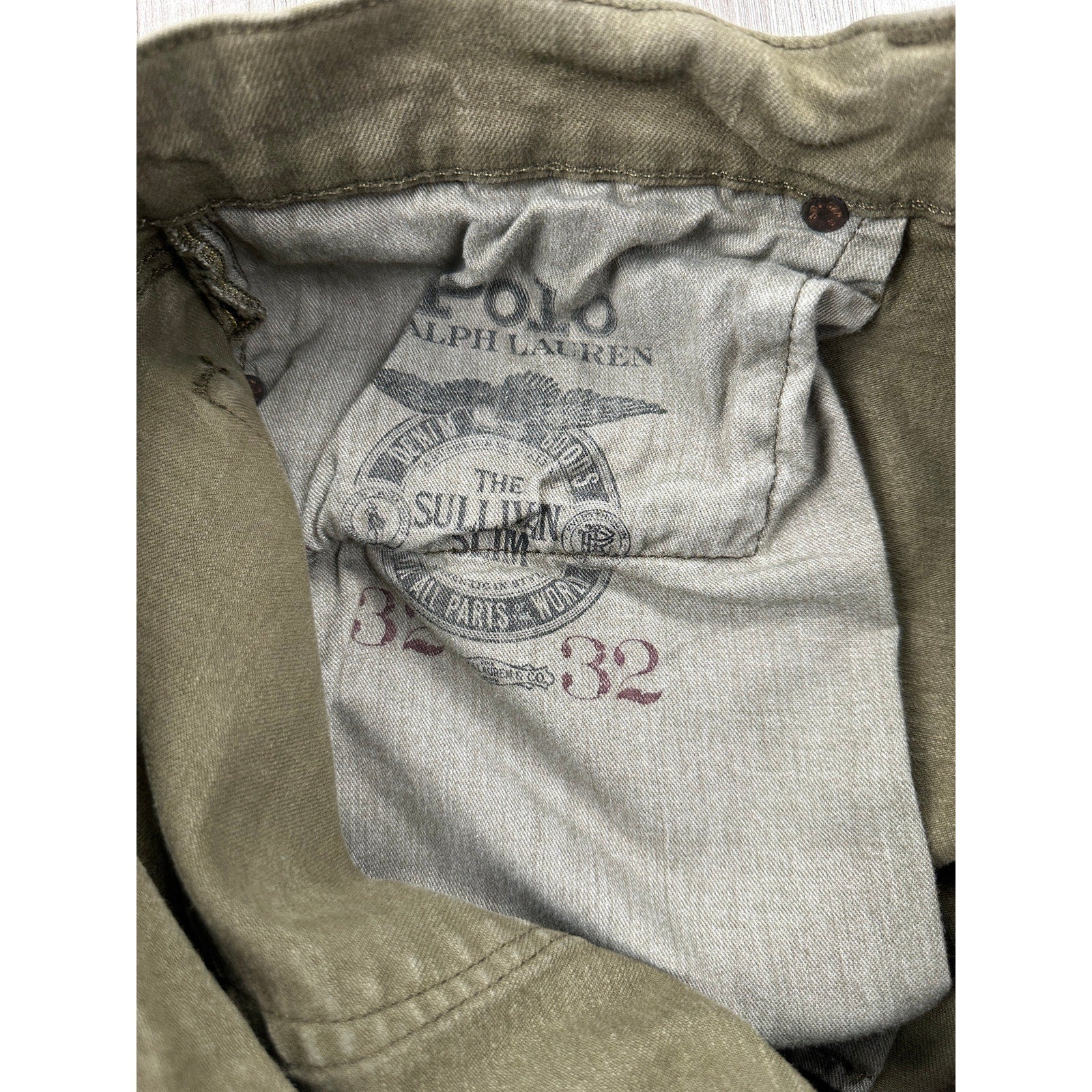 Polo Ralph Lauren The Sullivan Slim Jeans in Olive Khaki — Size 32x32 // Preowned