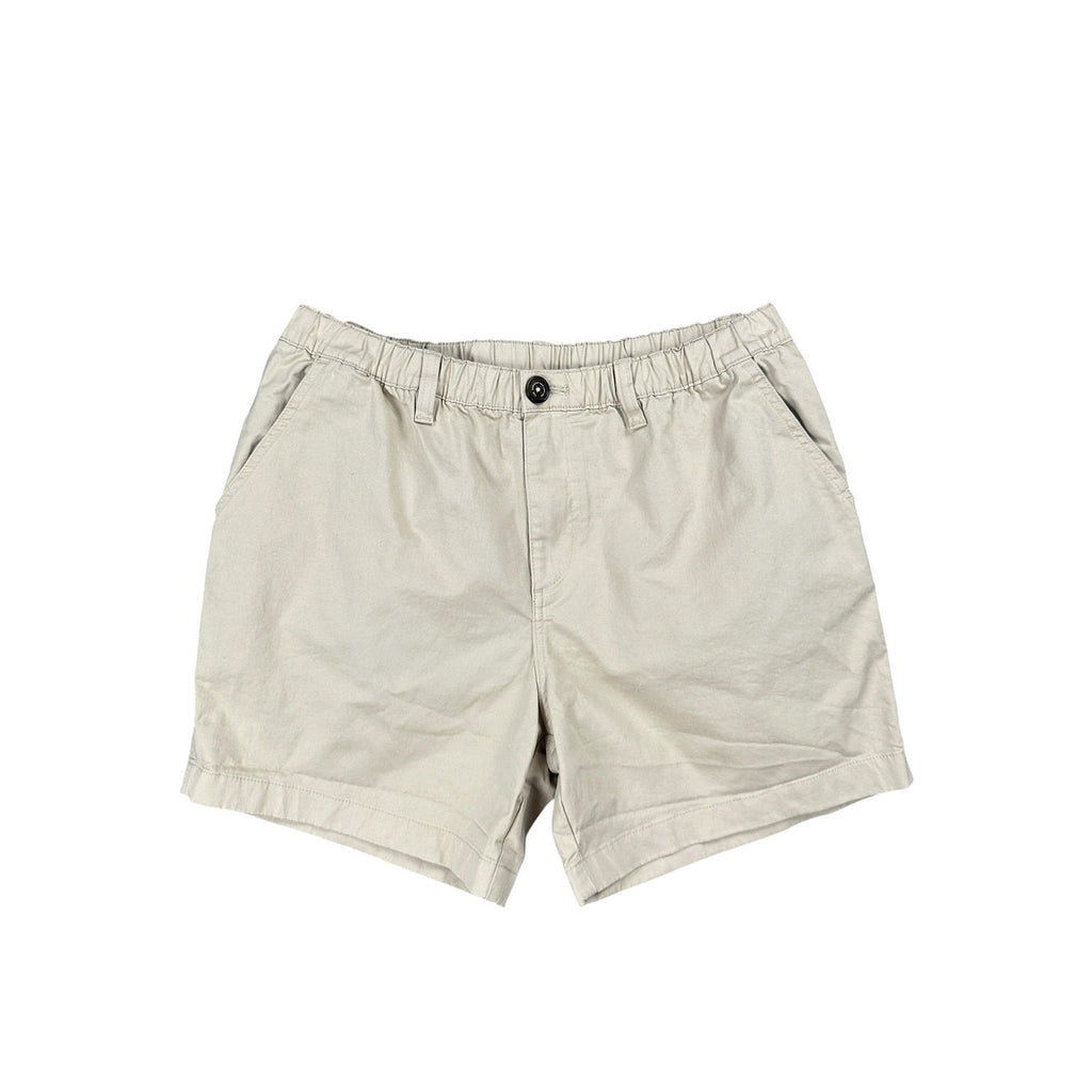 Chubbies Originals 5.5-Inch Elastic Waist Chino Shorts in Khaki — Size Large // Preowned
