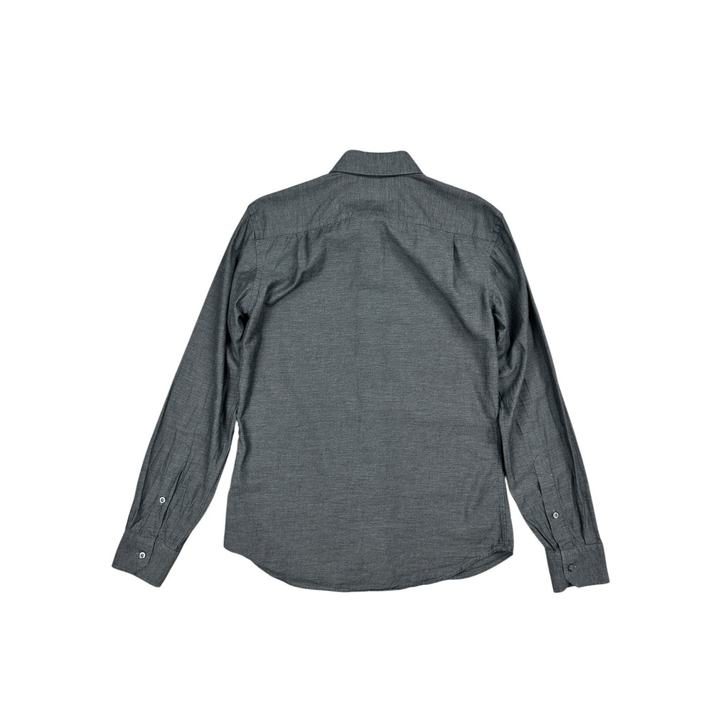 Teddy Stratford Two Pocket Organic Long Sleeve Shirt in Charcoal — Size 1 (US Small) // Preowned