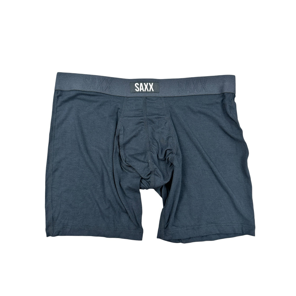 Saxx Vibe Xtra Ball Park Pouch Everyday Fly 6-Inch Boxer Brief 2-Pack in Black — Size Small