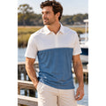 Southern Tide Tide to Trail Pamona Stripe Heather Performance Polo — Size Medium