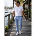 Cuts Clothing AO Slim Jogger Chino Pants in Light Blue — Size Small // Preowned