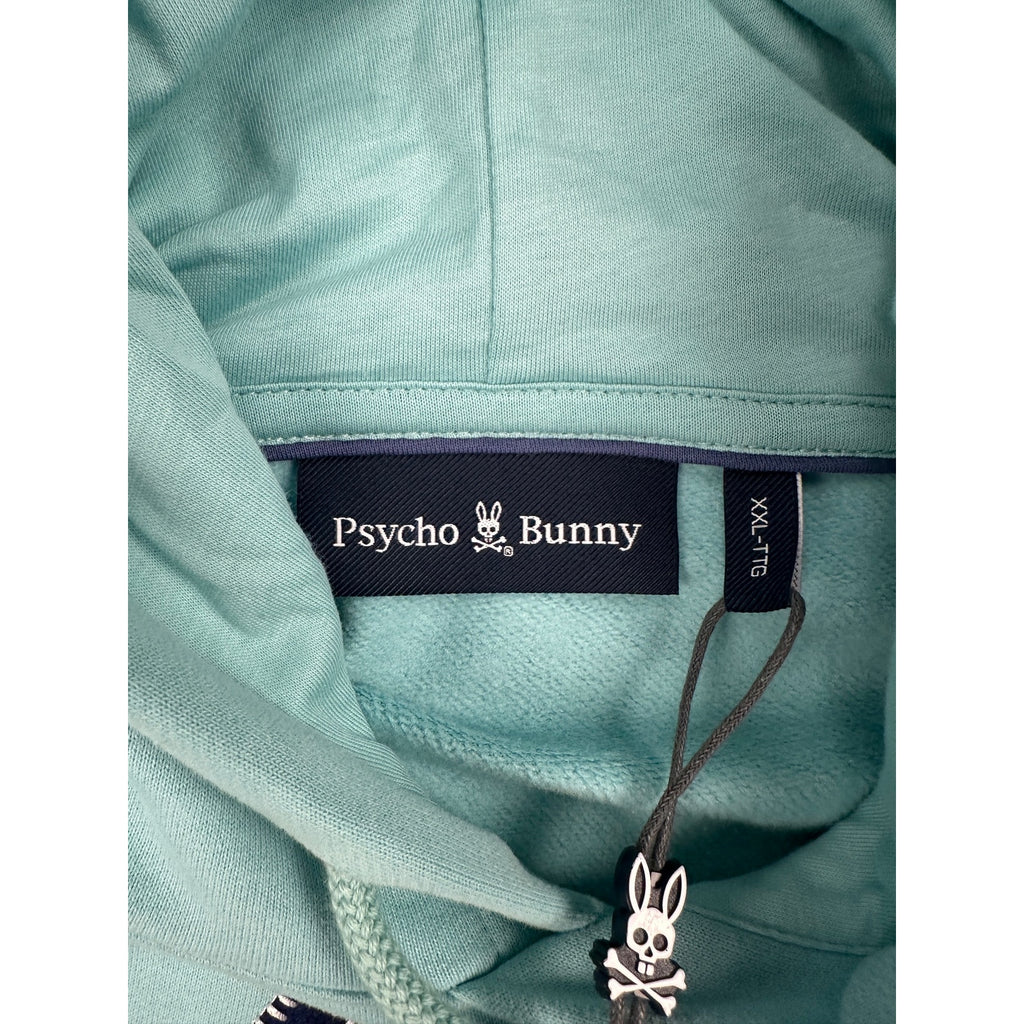 Psycho Bunny Gage Felt Patch Pullover Hoodie — Size 2XL