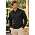 Collars & Co. Semi-Spread Dress Collar Long Sleeve Polo — Size Small // Preowned