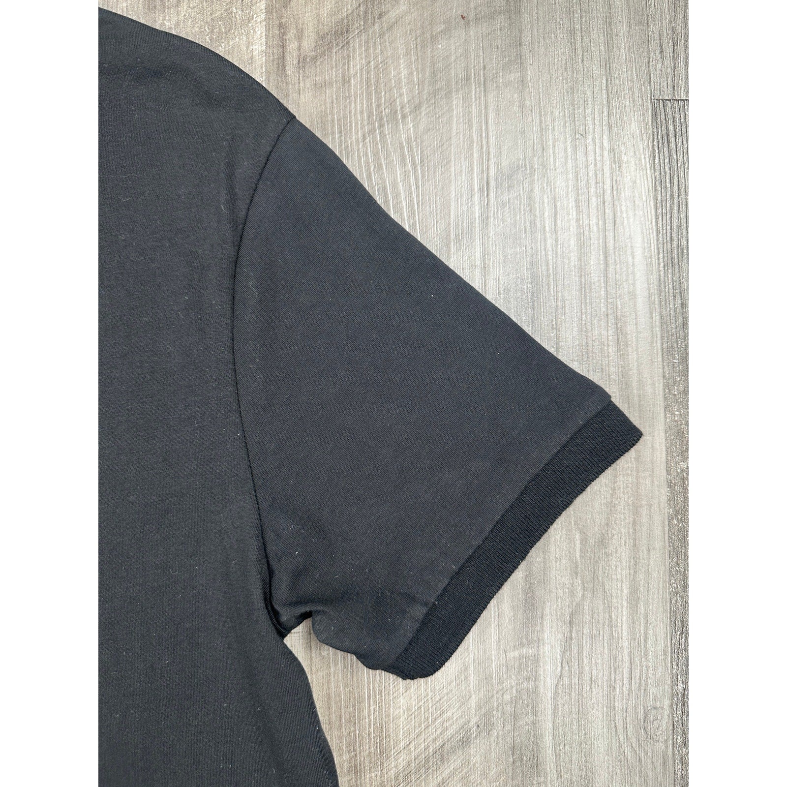 Emporio Armani EA7 Core Shield Collection Polo Shirt in Black — Size Medium