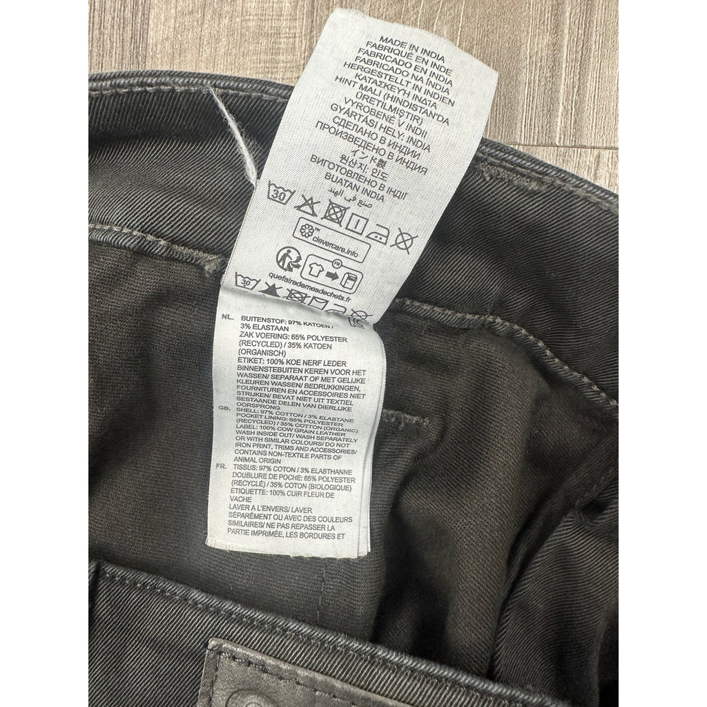 G-Star Raw Skinny Bracket Superstretch Twill Chino Pants in Dark Black — Size 33