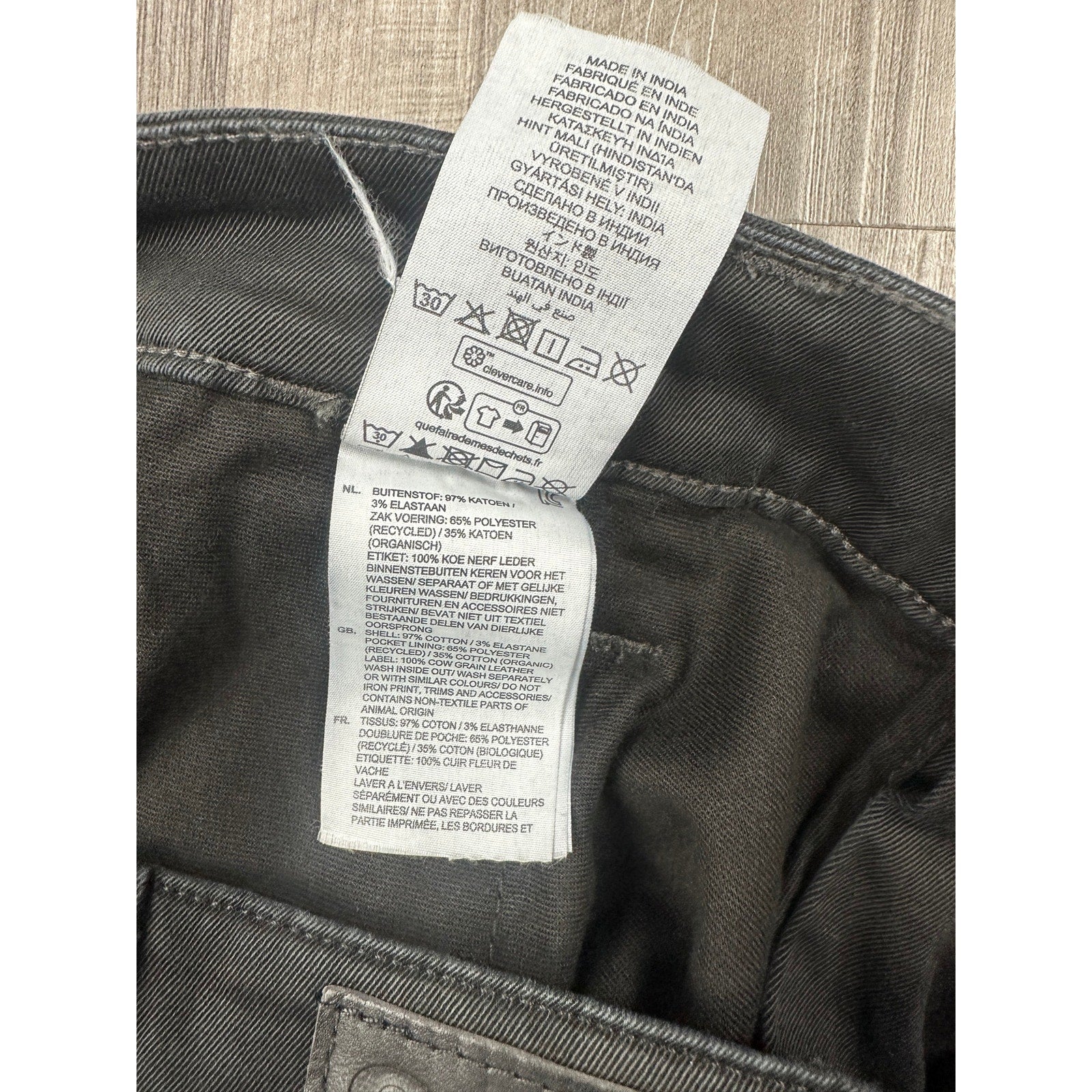 G-Star Raw Skinny Bracket Superstretch Twill Chino Pants in Dark Black — Size 33