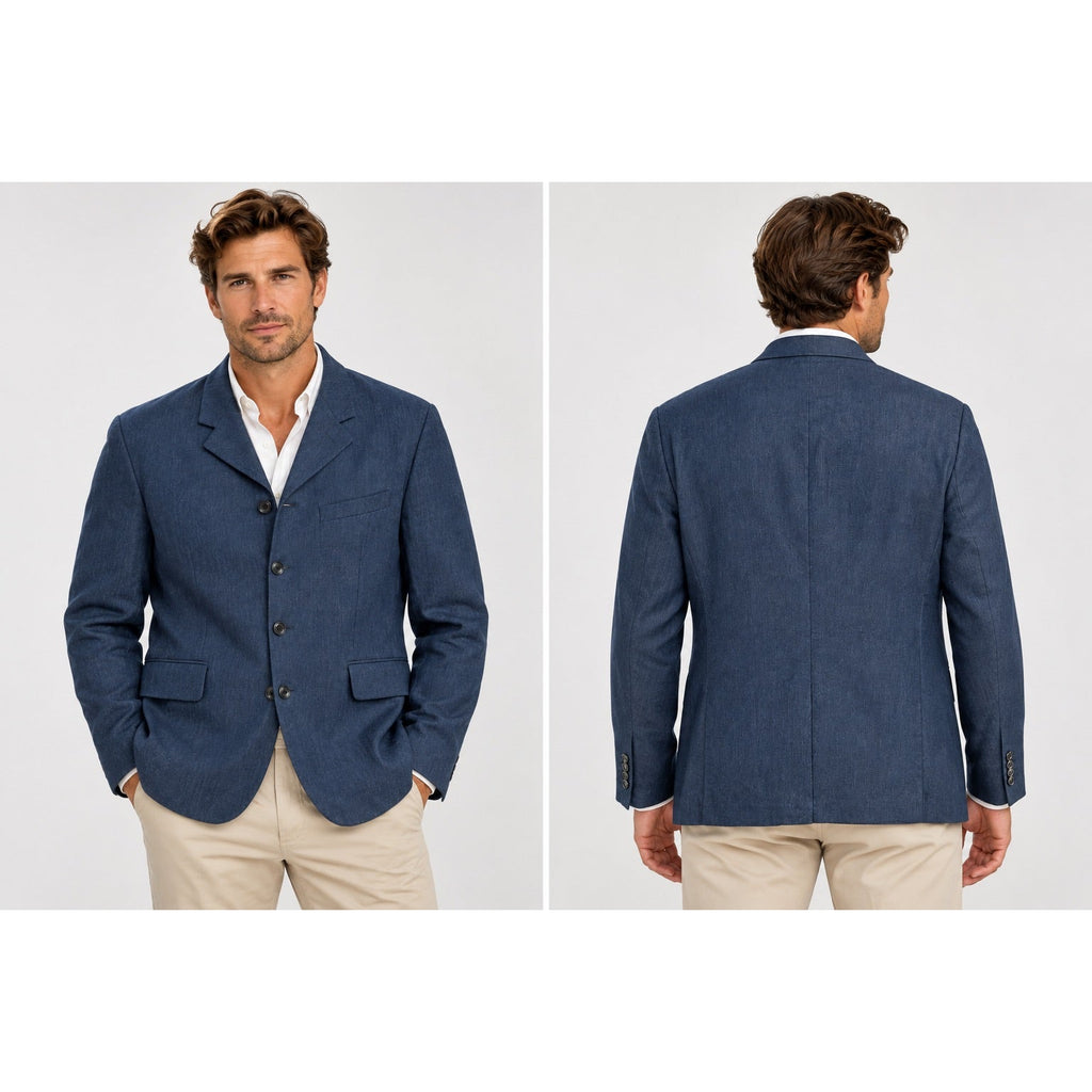 Alex Mill Daniel Four Button Linen Herringbone Blazer — Size XL