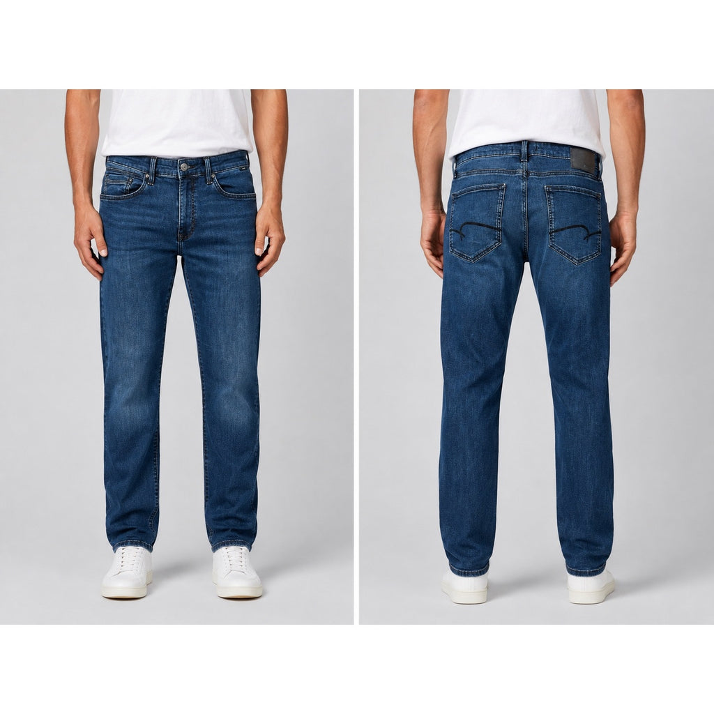 Mavi Zach Straight Leg Jeans in Dark Blue — Size 36x30 // Preowned