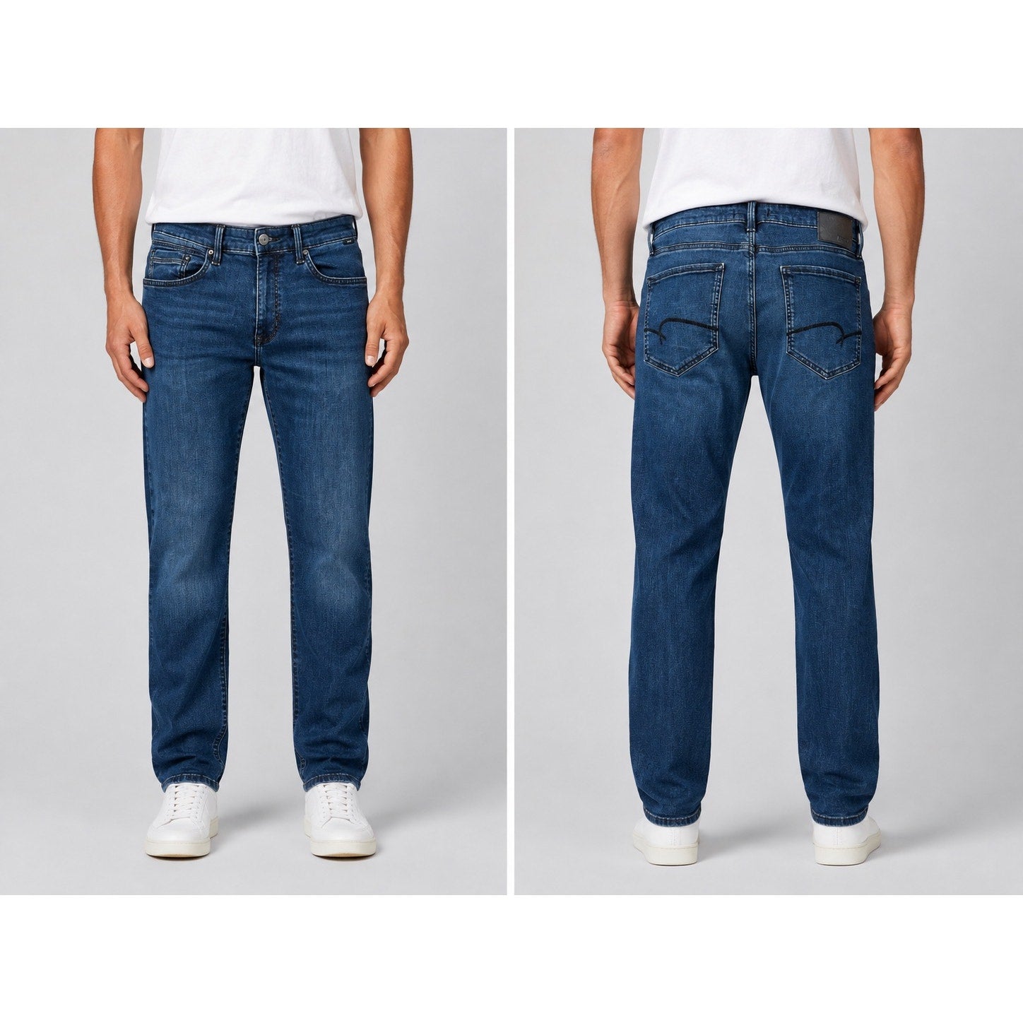 Mavi Zach Straight Leg Jeans in Dark Blue — Size 36x30 // Preowned