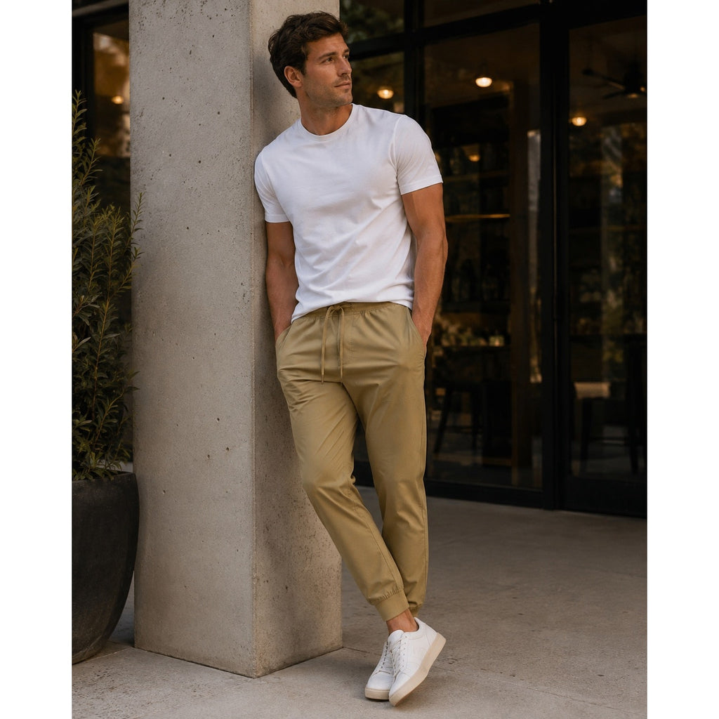 Lululemon ABC Warpstreme Joggers in Tan — Size Large // Preowned