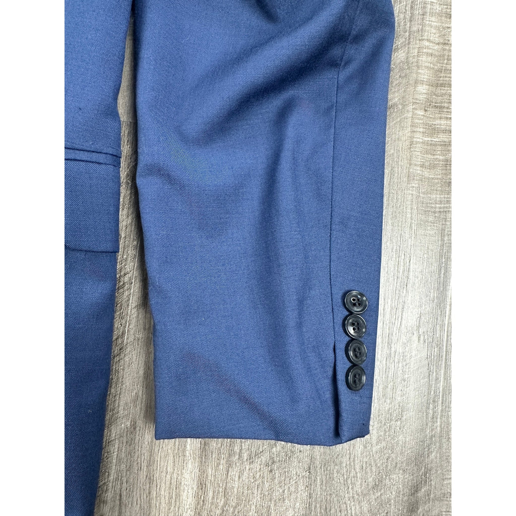 Calvin Klein X Slim Fit Stretch Three Piece Suit in Dark Blue Navy — Size 38R // Preowned