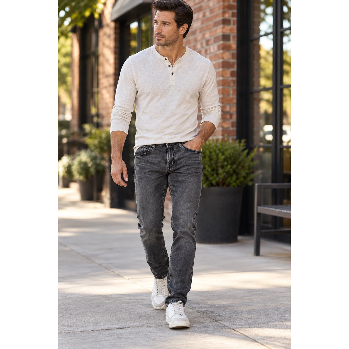 Buffalo David Bitton Ash Slim Stretch Jeans — Size 36x32 // Preowned
