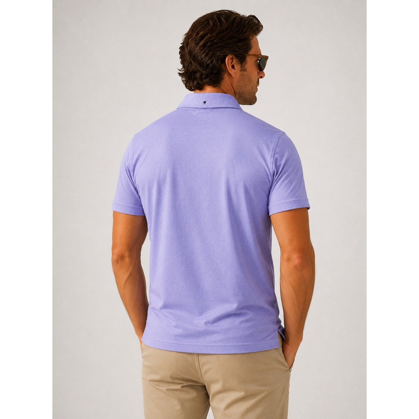 1764 Signature Beach Polo in Lavender Heather — Size Medium