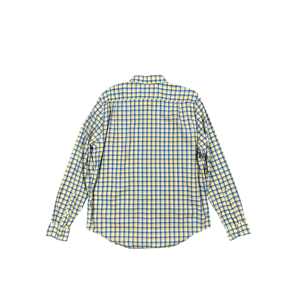 Lacoste Regular Fit Poplin Check Long Sleeve Shirt — Size 42 (Large) // Preowned