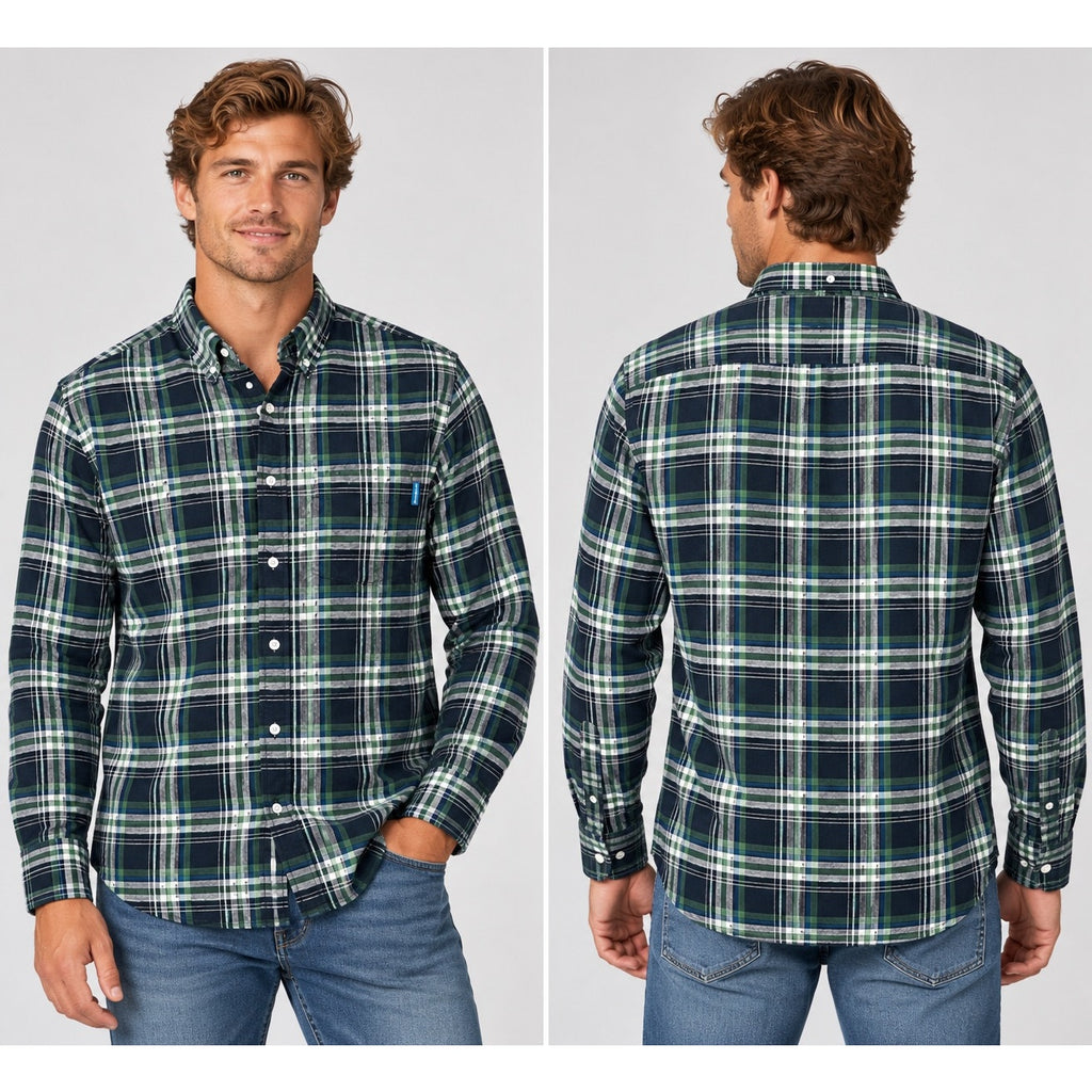 Chubbies The Nutter Plaid Light Soft Cotton Flannel Long Sleeve Shirt — Size Small // Preowned