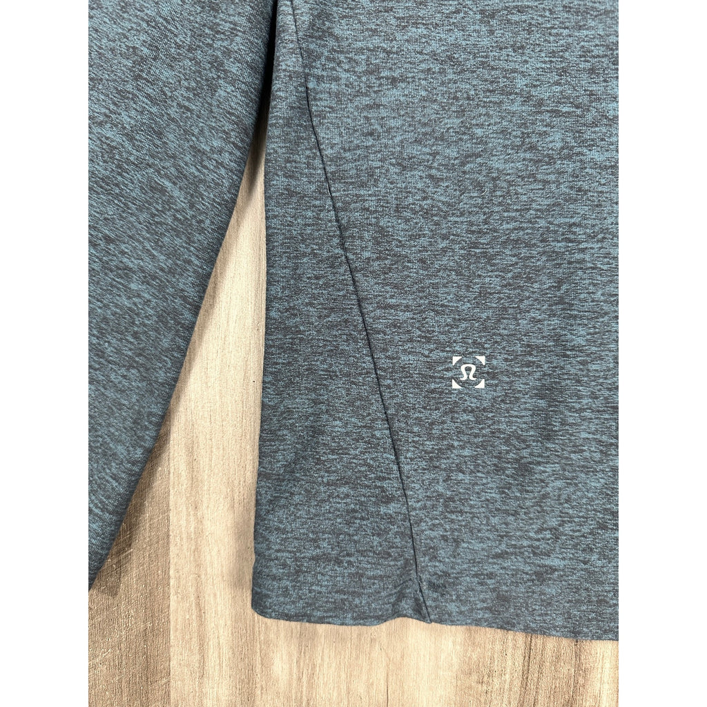 Lululemon Smooth Spacer Quarter Zip Pullover in Heather Dark Teal — Size XL