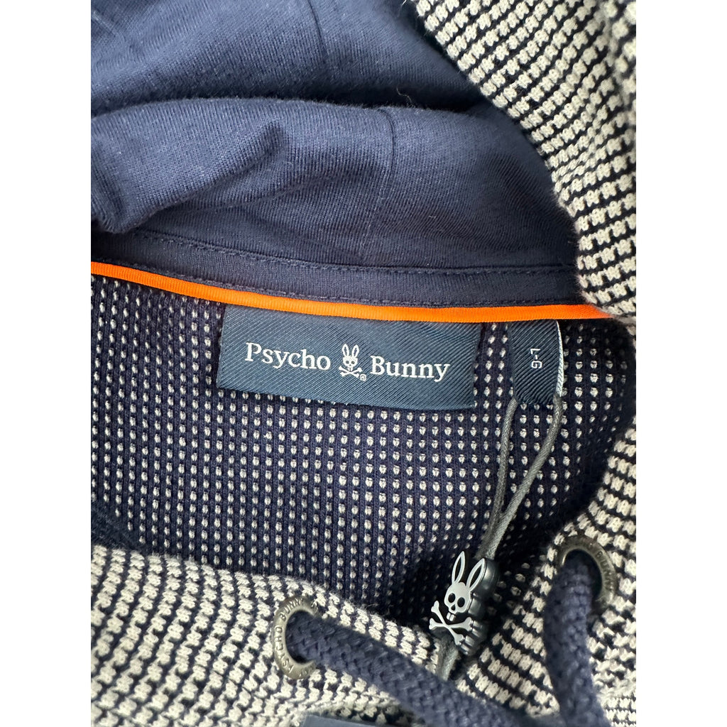 Psycho Bunny Chandail Waffle Pullover Hoodie — Size Large