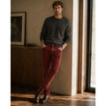 Vince Velvet Corduroy Skinny Fit Made in USA Button Fly Jeans in Brick Red — Size 34 // Preowned