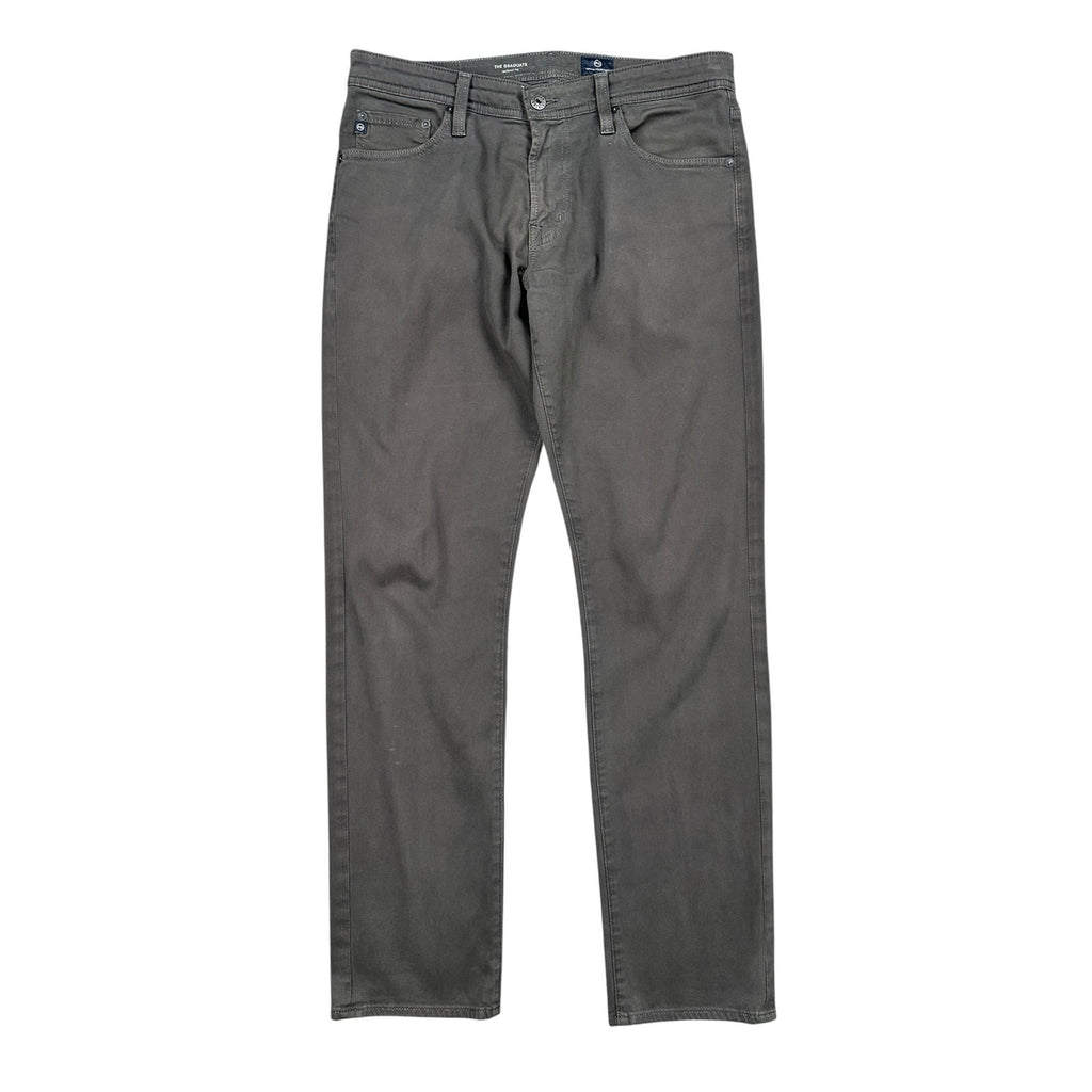 AG Adriano Goldschmied The Graduate Tailored Leg Sueded Stretch Sateen Chino Jeans — Size 32x32 // Preowned
