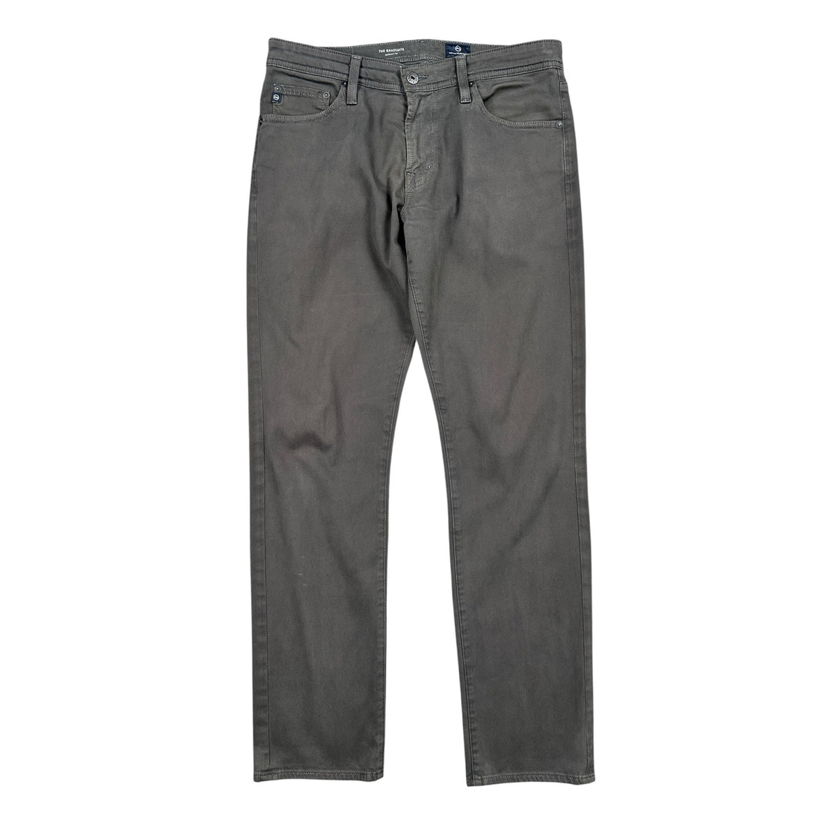 AG Adriano Goldschmied The Graduate Tailored Leg Sueded Stretch Sateen Chino Jeans — Size 32x32 // Preowned