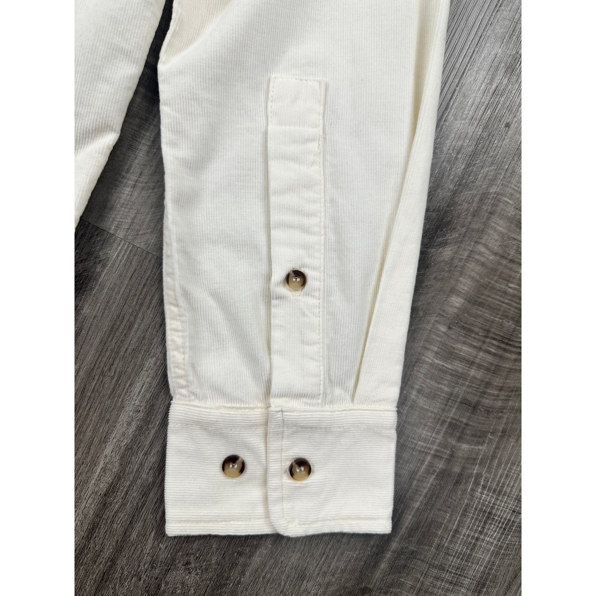 7 For All Mankind Corduroy Long Sleeve Button Down Shirt — Size Large