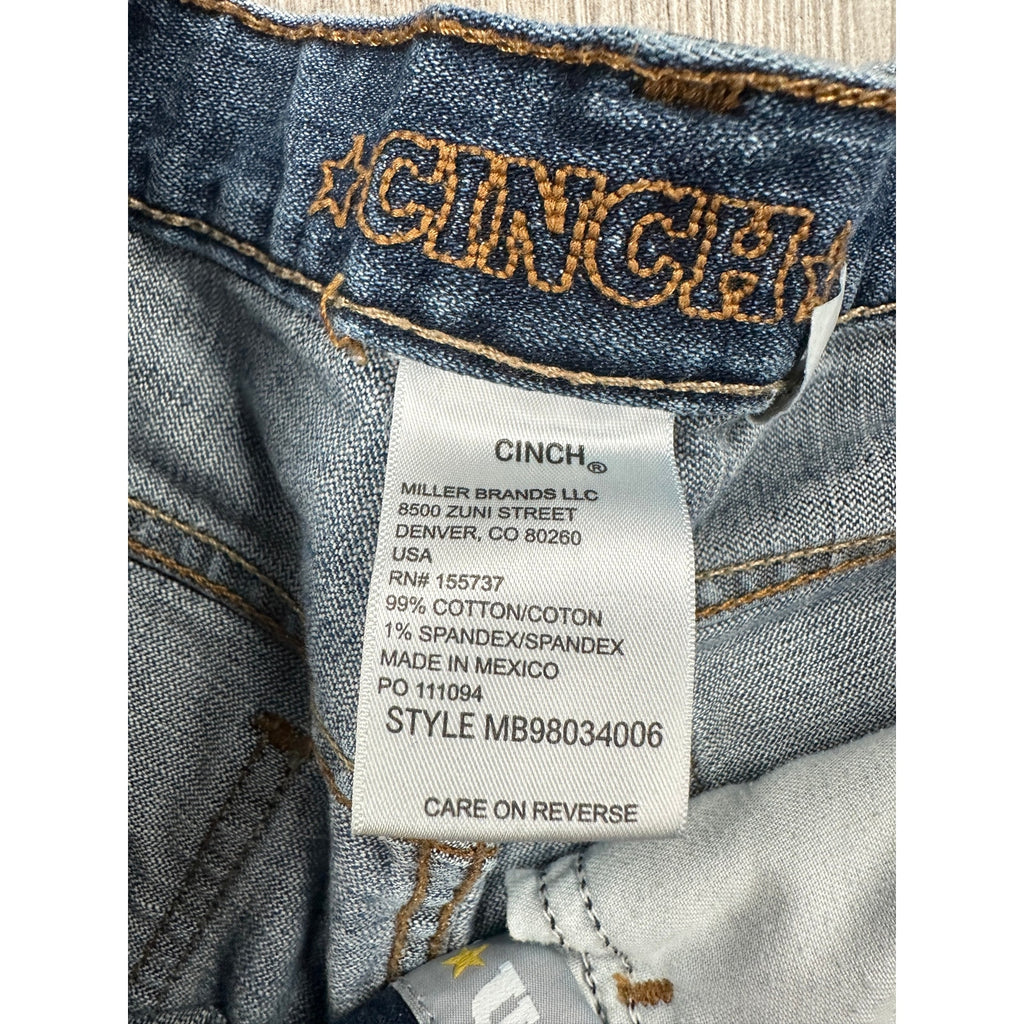 Cinch Silver Label Slim Straight Jeans in Dark Stone Blue — Size 31x32 // Preowned