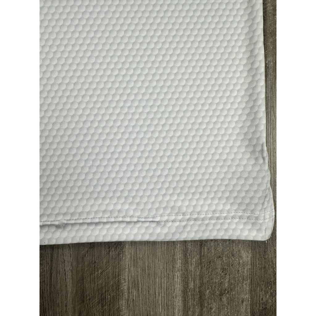 Rhoback The Be The Ball Performance Golf Polo in White Gray — Size 2XL // Preowned