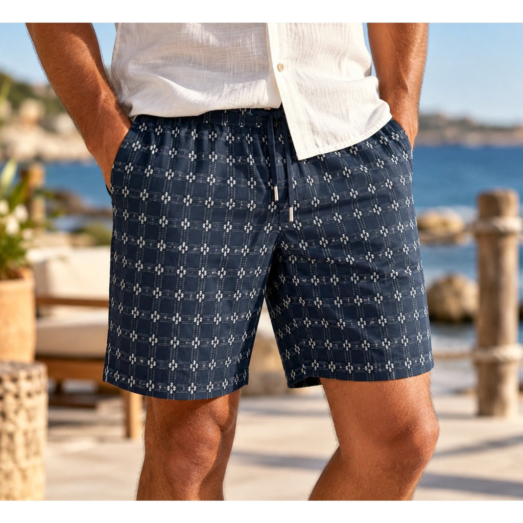 Scotch & Soda Regular Fit Elastic Sky Captain Shorts — Size Small