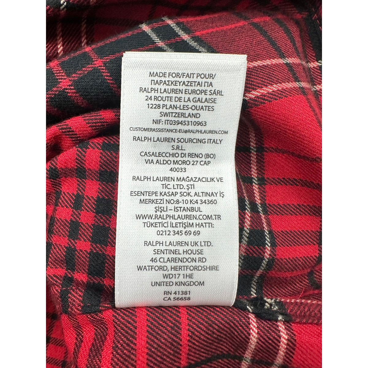 Polo Ralph Lauren Brushed Classic Fit Performance Plaid Long Sleeve Button Down Camp Shirt — Size Large
