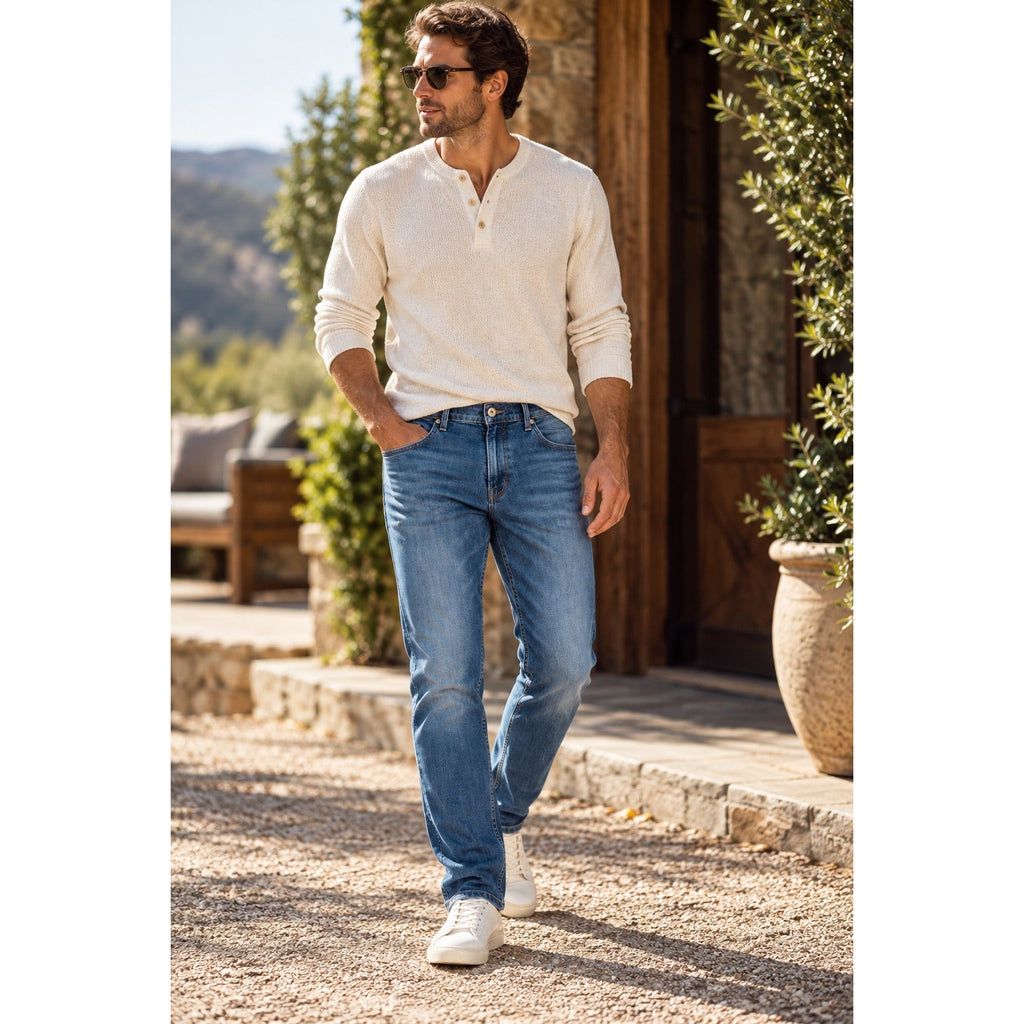 Paige Federal Slim Straight Warwick Jeans — Size 40 // Preowned