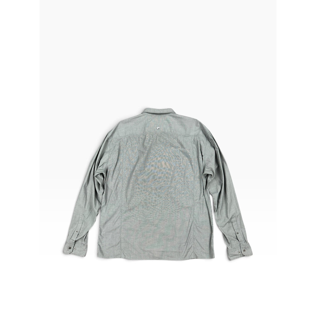 Kuhl Micro Stripe Long Sleeve Shirt in Gray, White — Size 2XL // Preowned
