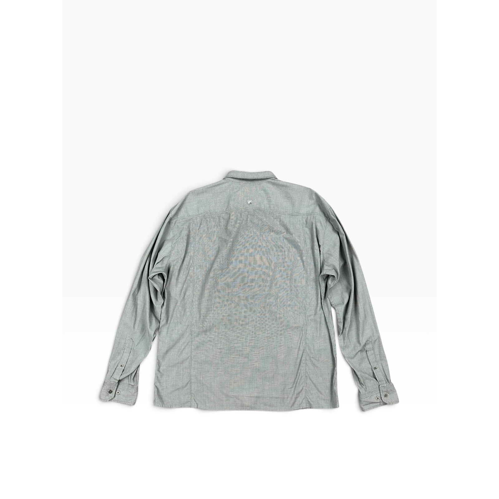 Kuhl Micro Stripe Long Sleeve Shirt in Gray, White — Size 2XL // Preowned