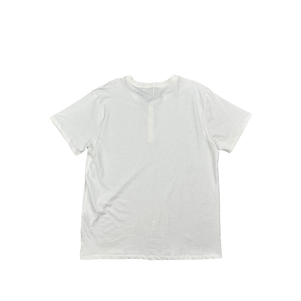 Rag & Bone Classic Slub Jersey Short Sleeve Henley in White — Size 2XL