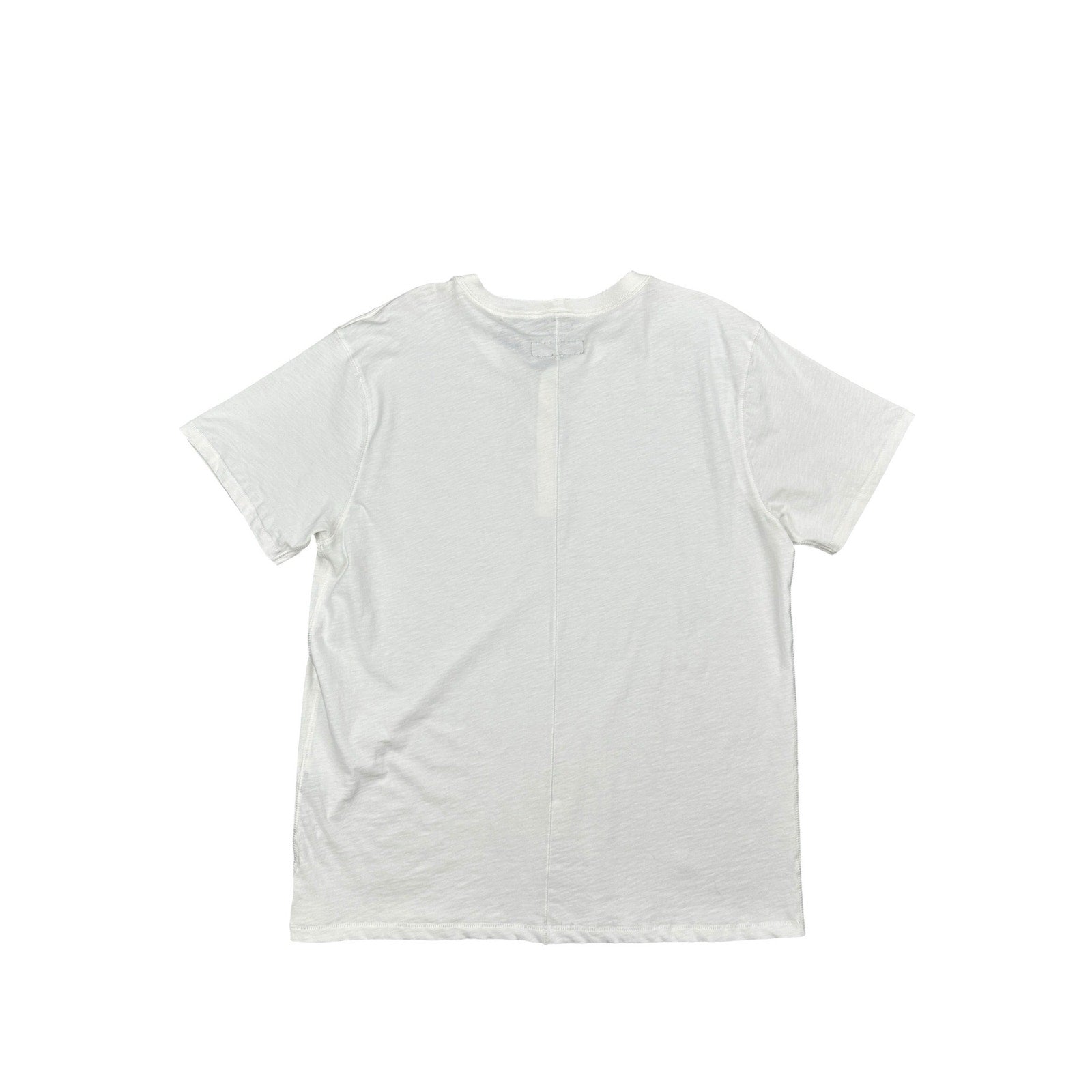 Rag & Bone Classic Slub Jersey Short Sleeve Henley in White — Size 2XL