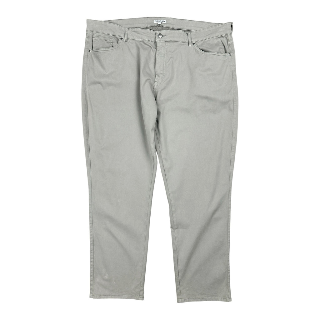 Peter Millar Signature Sateen Classic Fit 5 Pocket Pants in Gray — Size 44x30 // Preowned