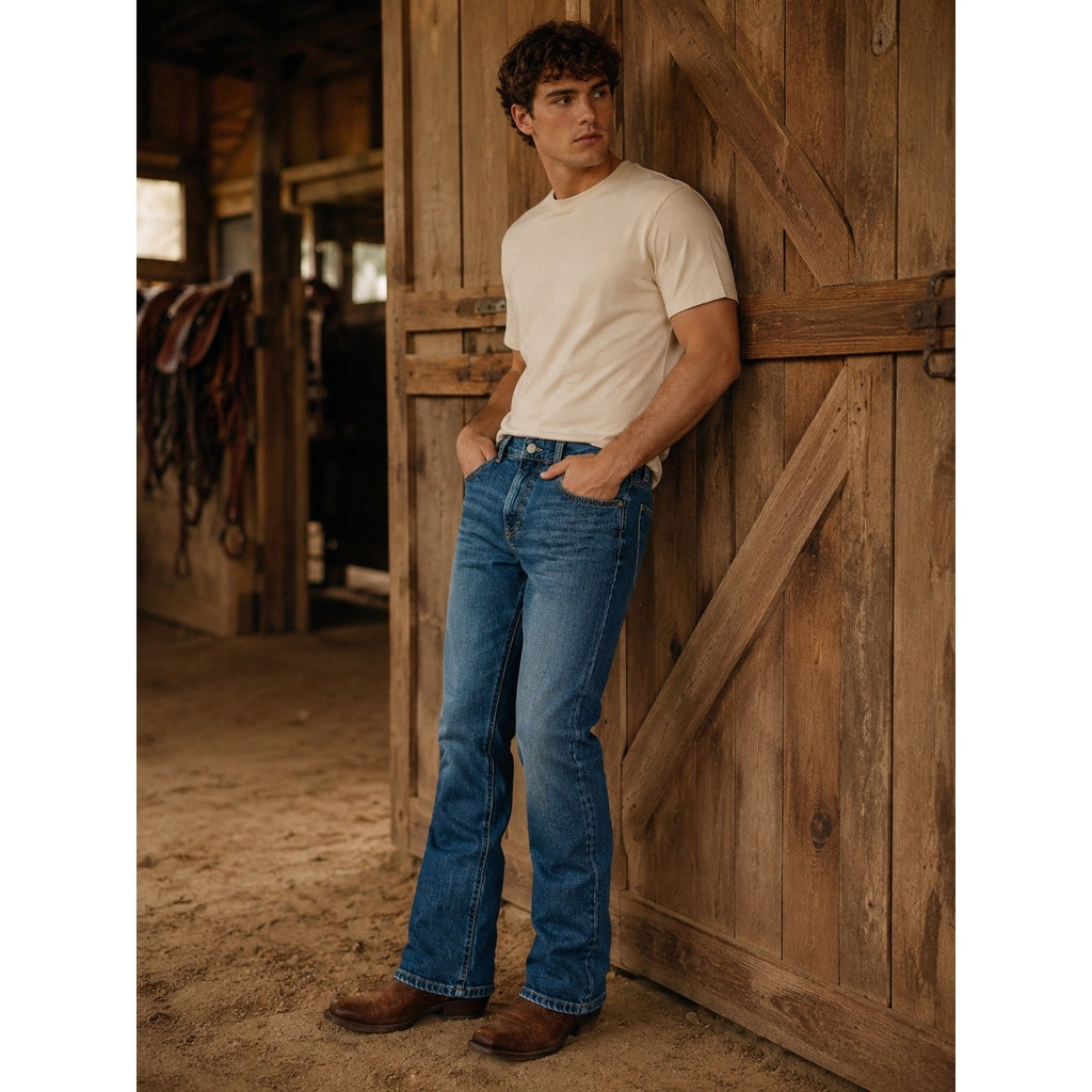 Wrangler Retro Slim Boot Cut Jean in Blue — Size 36x30 // Preowned