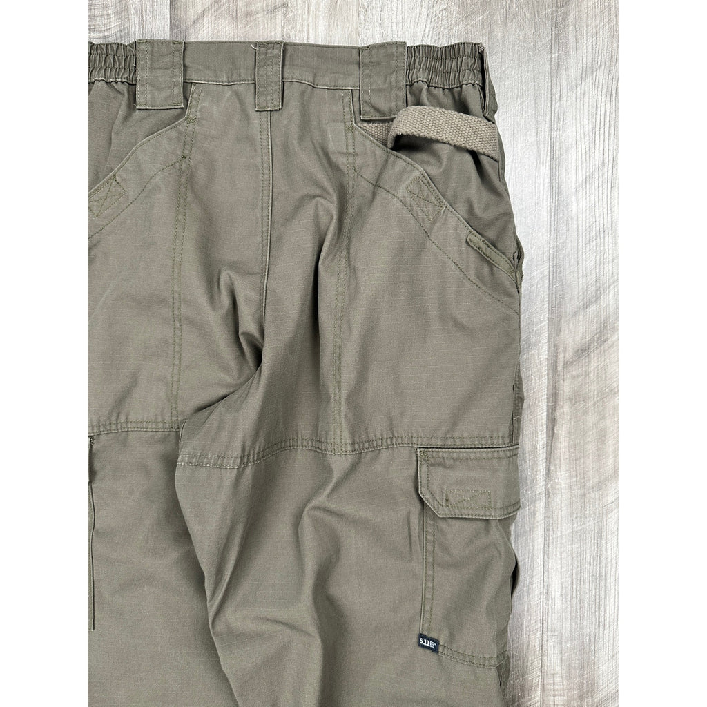 5.11 Tactical Regular Fit Taclite Pro Ripstop Cargo Pants in Olive Brown — Size 32x32 // Preowned