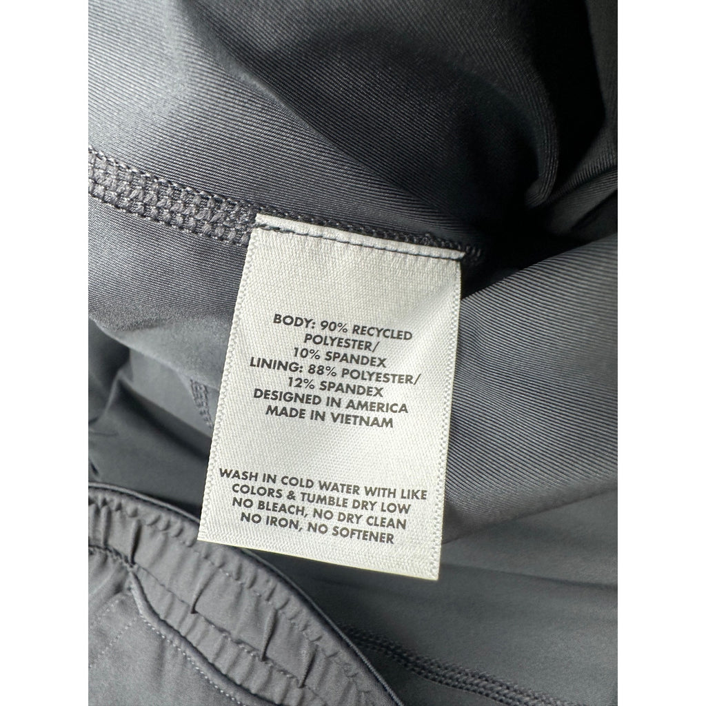 Rhoback The Deadlifts Lined Grit Gym Shorts in Graphite Grey — Size 2XL