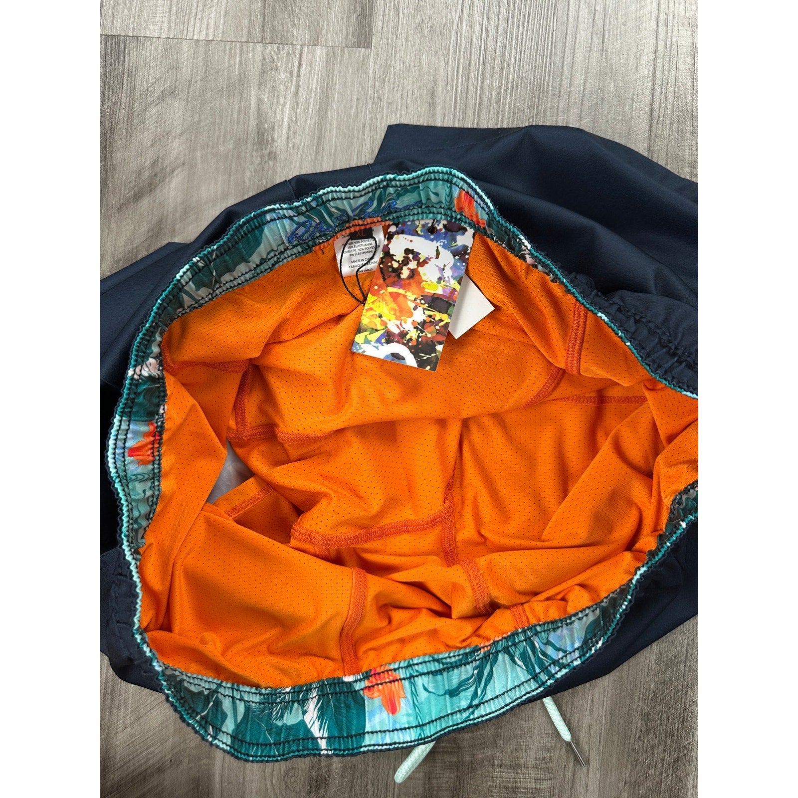 Robert Graham Vacation Monkey Swim Trunks — Size XL