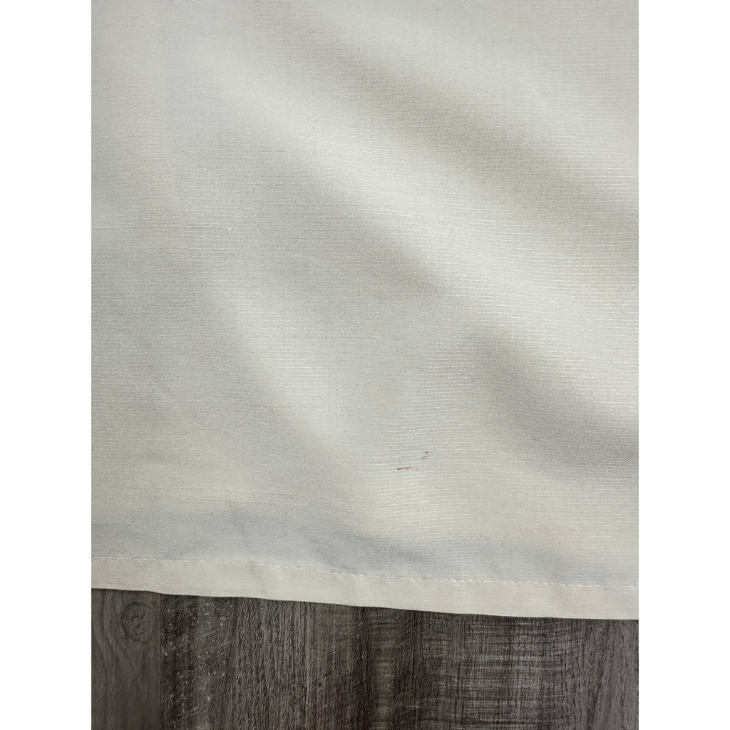 Bamboo Cay Hawaiian Tropical Palms Short Sleeve Button Down in Cream — Size L // Preowned