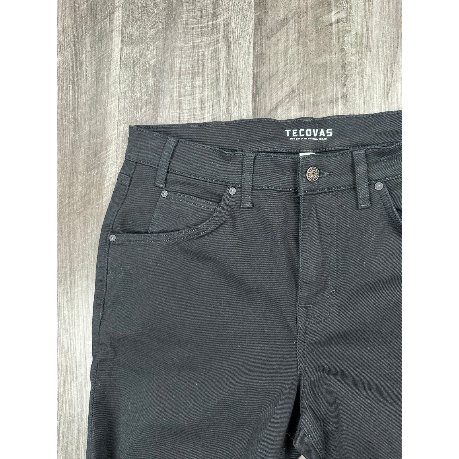 Tecovas Everyday Standard Straight Jeans in Black — Size 34x32 // Preowned
